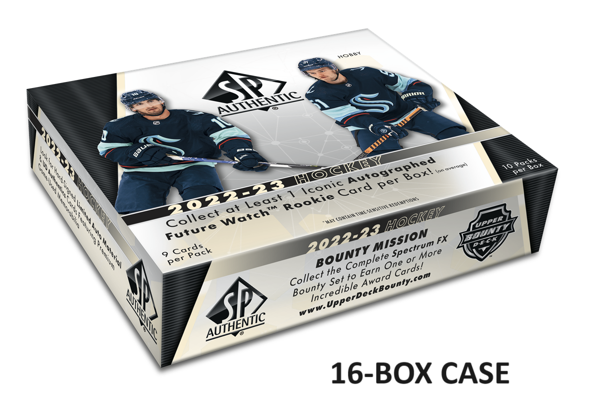 2022 23 Upper Deck SP Authentic Hockey Hobby 16 Box CASE HOKEJ